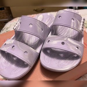 Crocs Classic Sandal - Marbled Lavender (great condition)